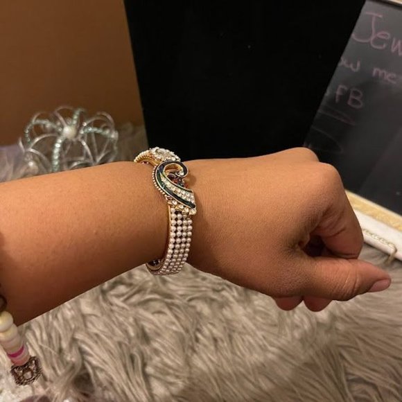 2 Peacock Bangle Bracelets - Picture 8 of 8